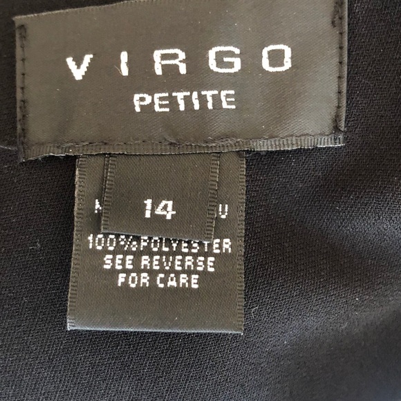 Virgo Petite Black Button-up Blazer Sz14 NWTS - Picture 8 of 8